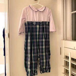 Eliza James 2T Plaid onesie